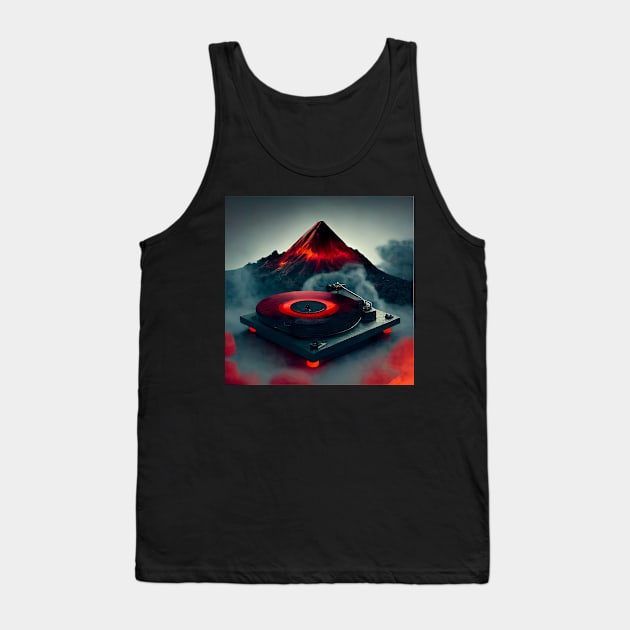 Turntable Under a Volcano Tank Top by AI studio